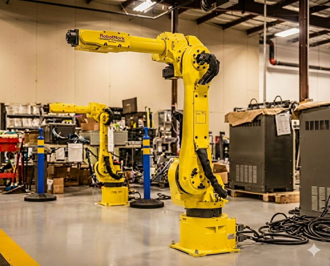 Programowanie robotów przemysłowych Fanuc Kuka ABB